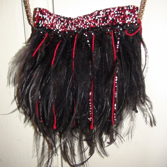 NWOT Valentino Garavani Ricamo Mini Beaded Feather Evening Shoulder Bag - Picture 5 of 10